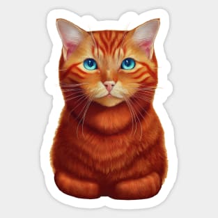 Ginger Loaf Cat Sticker